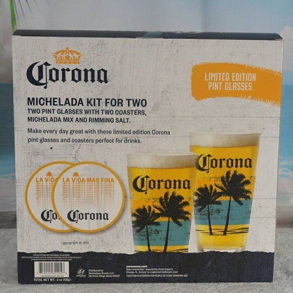 2/$20 Corona Michelada Limited Edition Kit for Two New in Box BUNDLE ONLY - Picture 4 of 5